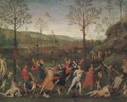 The Combat of Love and Chastity (mk05) Pietro Vannuci called il Perugino
